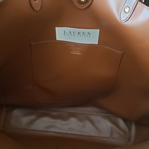 Red ralph lauren tote handbag - Picture 4 of 4